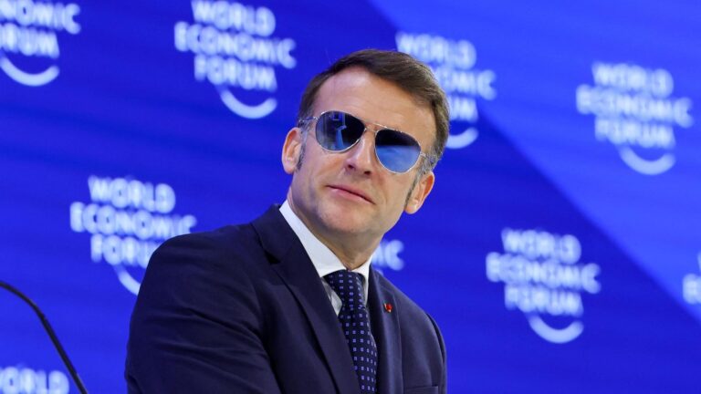 Macron's sunglasses at Davos