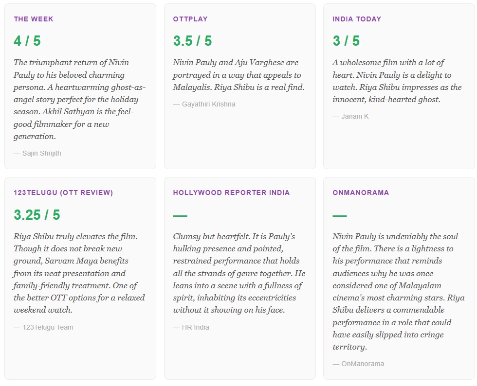 Sarvam Maya OTT Release