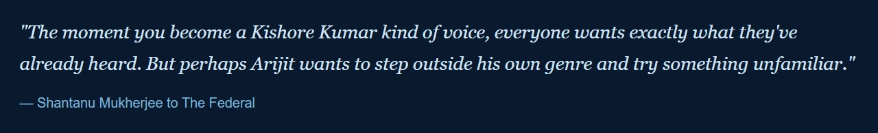 Arijit Singh Retirement Playback Singing