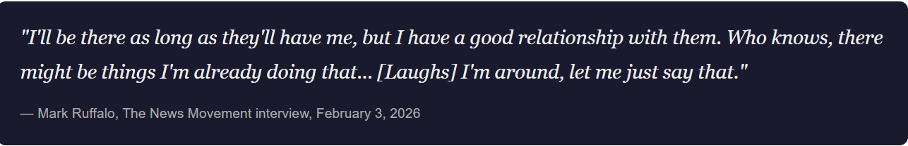 Disney Marvel Studios Fire Mark Ruffalo