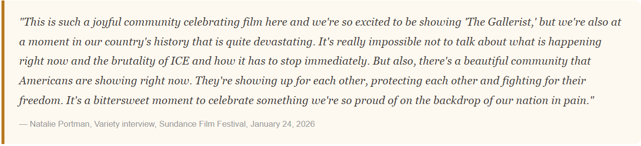 Natalie Portman Calls Out Oscars