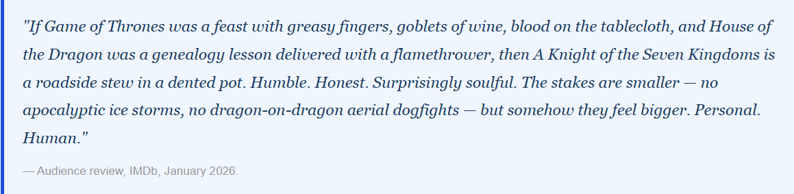 a knight of the seven kingdoms