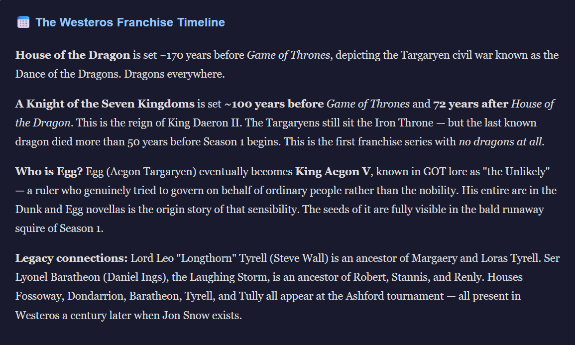 a knight of the seven kingdoms