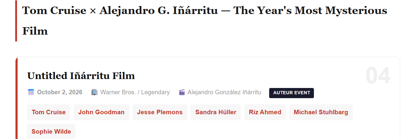 Major 2026 Movie Releases