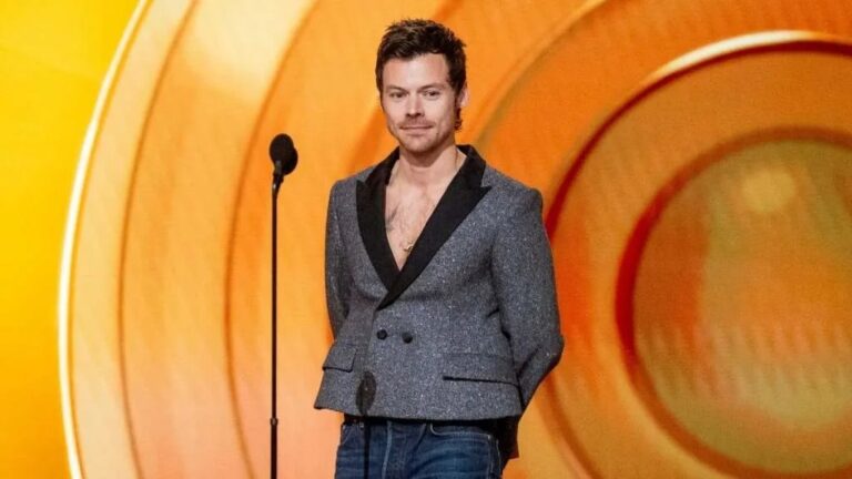 Harry Styles AI Versace dress