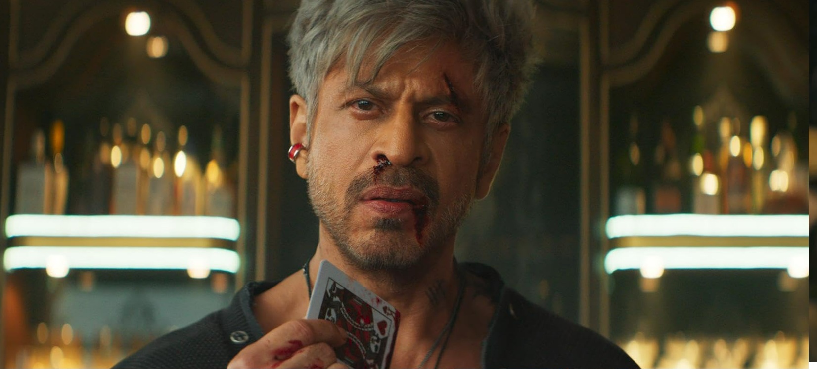 A powerful, larger-than-life moment from King (Late 2026) featuring a commanding protagonist in an intense, high-stakes setting that hints at action, ambition, and dominance. pan-India films 2026