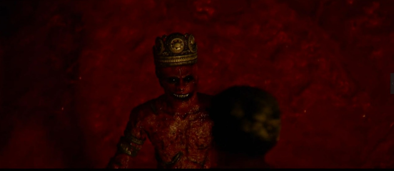 Dark, eerie scene from Tumbbad with a haunting, mysterious atmosphere. underrated Bollywood movies