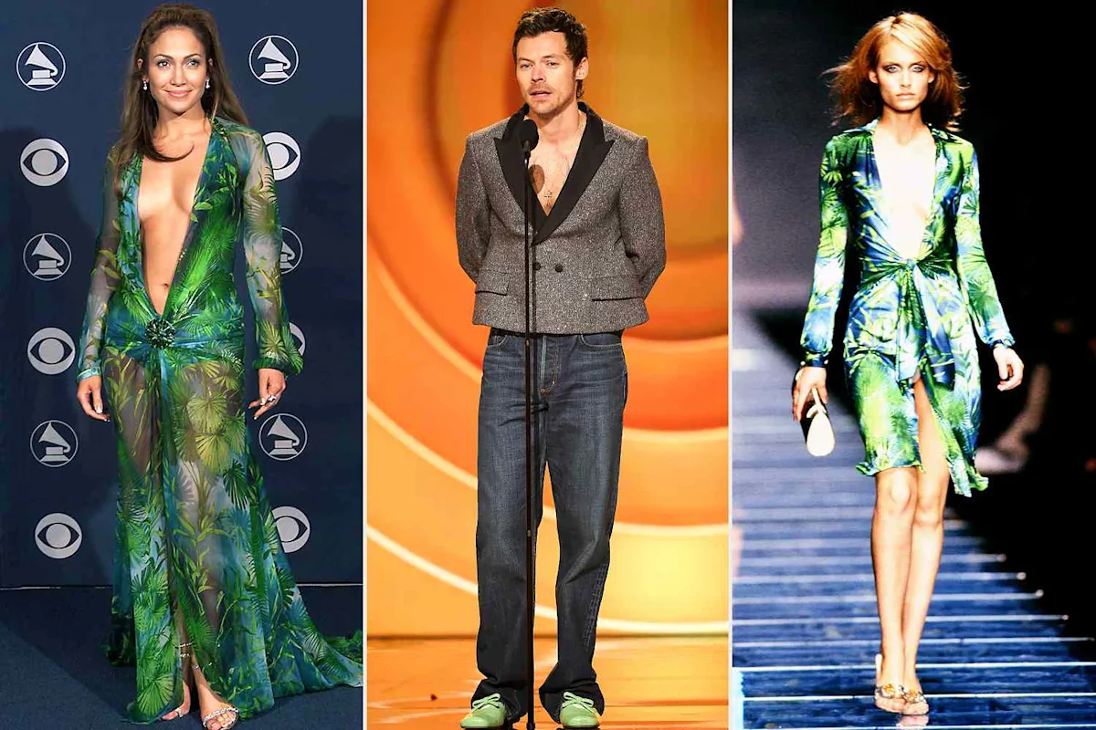 Harry Styles AI Versace dress