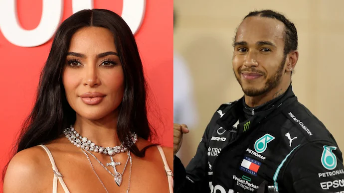 Kim Kardashian Lewis Hamilton