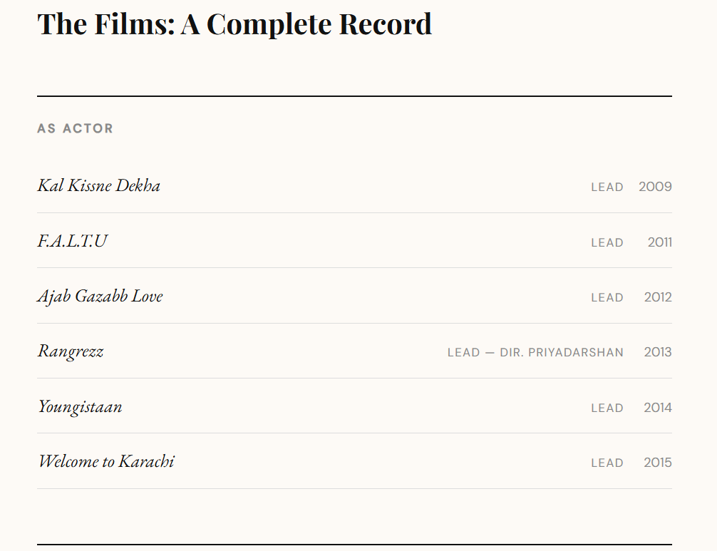 The Films
